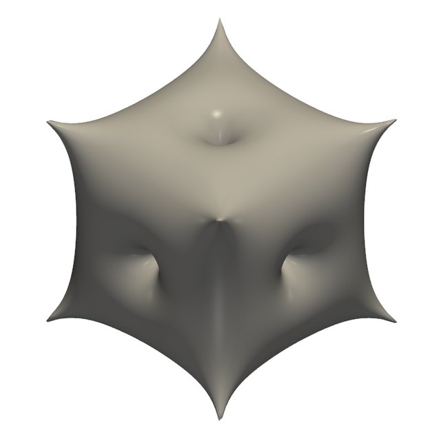 The printed shape