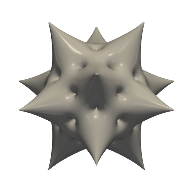 The printed shape