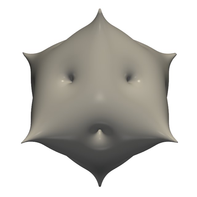 The printed shape