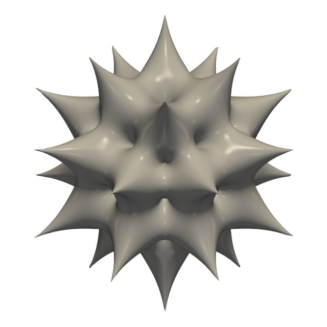 The printed shape
