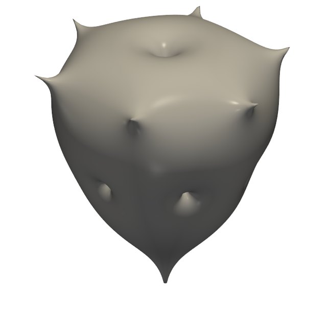 The printed shape