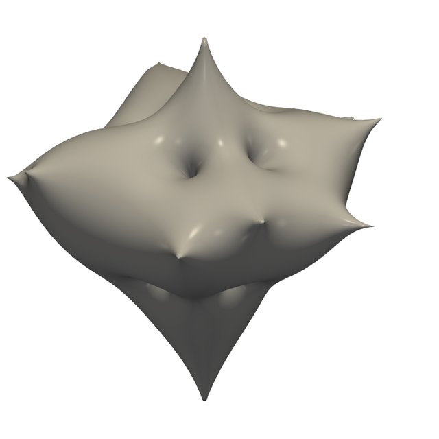 The printed shape