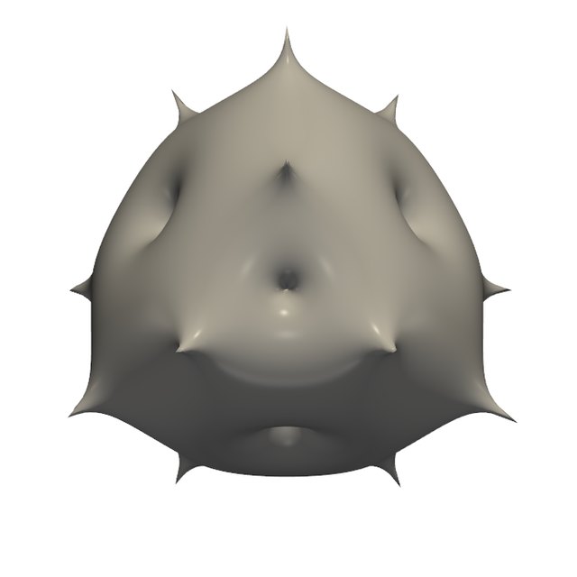 The printed shape
